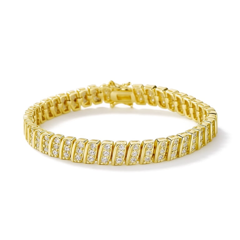 Amy & Annette 18K Gold Plated Vintage Tennis Bracelet photo 1