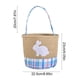 thumbnail image 3 of Cesta Decorativa de Pascua | Bolsa de Tela de Lino con Forma de Conejito | Porta Huevos a Rayas con Asas Resistentes y Base Reforzada | Cesta Infantil para La Búsqueda de Huevos de Pascua | Organizad, 3 of 6