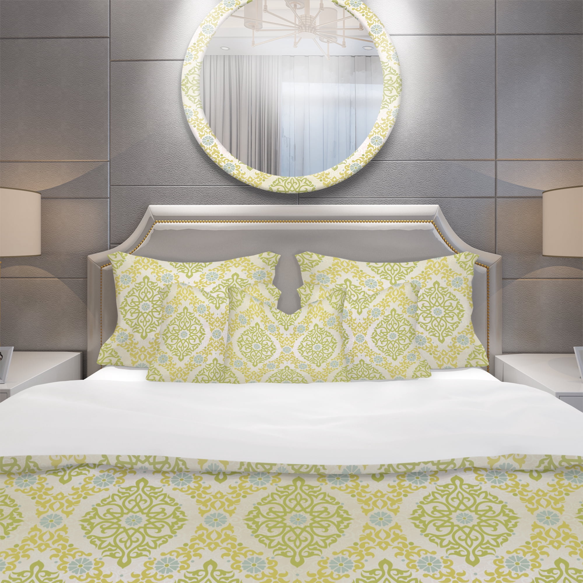 Designart 'Pattern in Eastern Style' Mid-Century Modern Duvet Cover Set