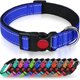 thumbnail image 2 of Collar de nailon reflectante para perros con hebilla de seguridad, collares ajustables para mascotas con acolchado de neopreno suave para perros pequeños, azul marino, 2 of 4