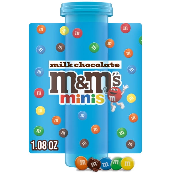 M&M's Small Minis Milk Chocolate Candy Packs - Bulk Box 1.08 Oz