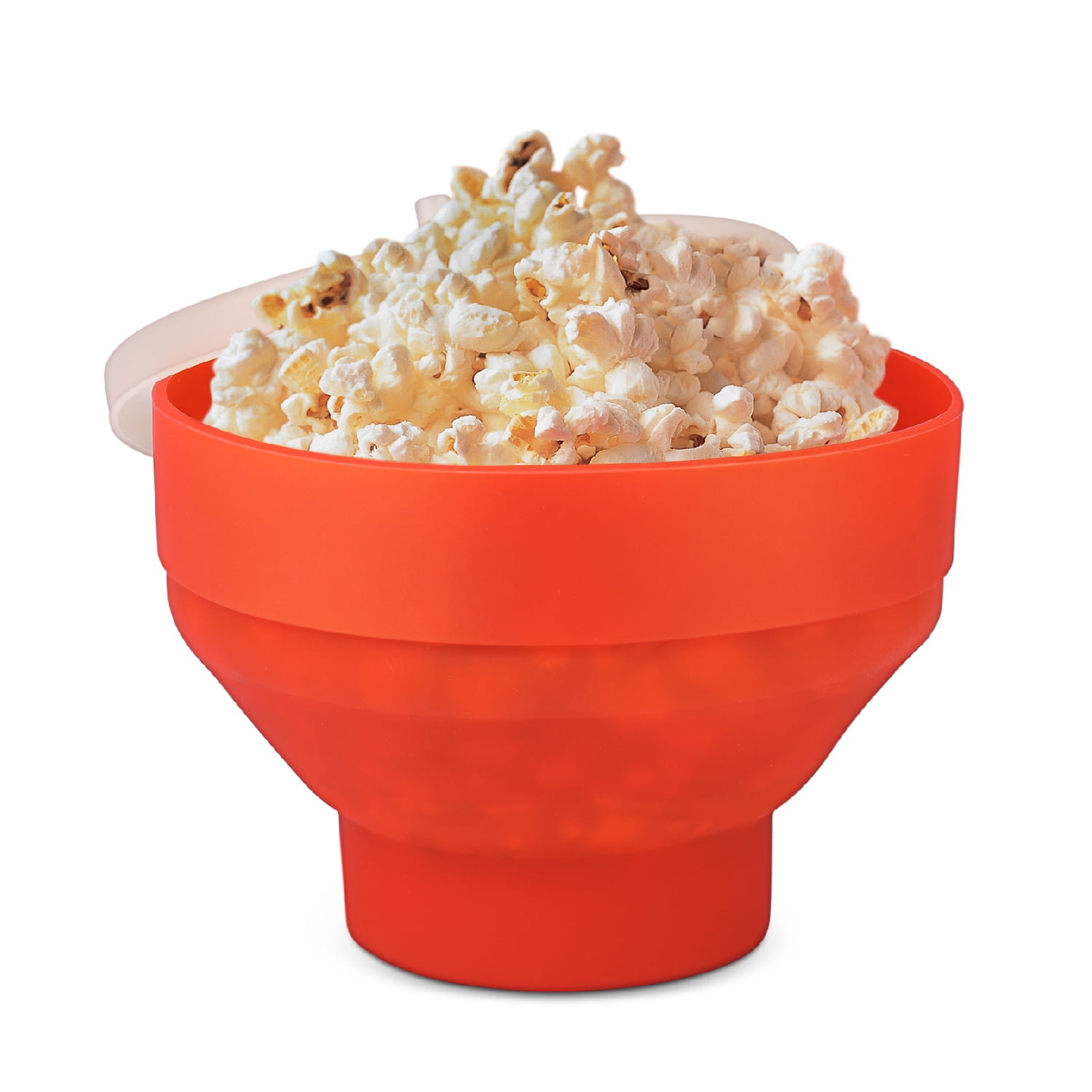 Microwave Popcorn Popper Maker with Lid, Collapsible Silicone Bowl