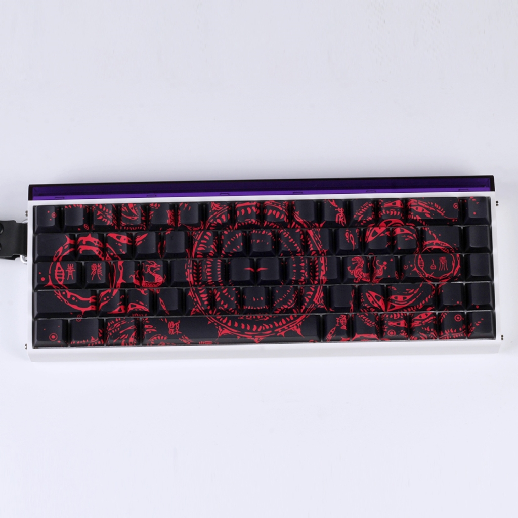 MOMOJIA Heat Sublimation PBT Keycaps Textured Slip Proof For 60% 68% Layouts Keyboards
