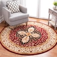 thumbnail image 2 of Safavieh  Handmade Persian Legend Dunja Traditional Oriental Wool Rug Red/Beige 8' x 8' Round 8' Round Indoor Living Room, Bedroom, Dining Room Round, 2 of 5
