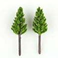 thumbnail image 3 of 100Pcs 38Mm Model Pine Trees Model N Z Scale Wargame Train Railway Scenery Layout Decor Accessories Landscape, 3 of 8