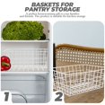thumbnail image 2 of QJUHUNG White 2 Pcs Tinsel Freezer Baskets for Chest Iron Wire Refrigerator, 2 of 6