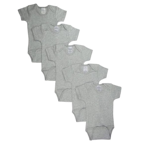LS-0182 Bodysuit, Gray - Large - Pack of 5