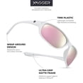 thumbnail image 4 of Xagger Wrap Around Sport Polarized Sunglasses for Men Women Running Driving Fishing TR90 Frame Glasses, 4 of 6