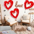 thumbnail image 6 of PMU Heart Shaped 24 Inch Open Center Mylar Balloon, Red Pkg/10, 6 of 7