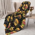 thumbnail image 3 of Hamburger Throw Blanket Lightweight Warm Flannel Fleece Blankets Cozy Soft Blanket Gifts for Women Men Girls Boys 60"x50", 3 of 6