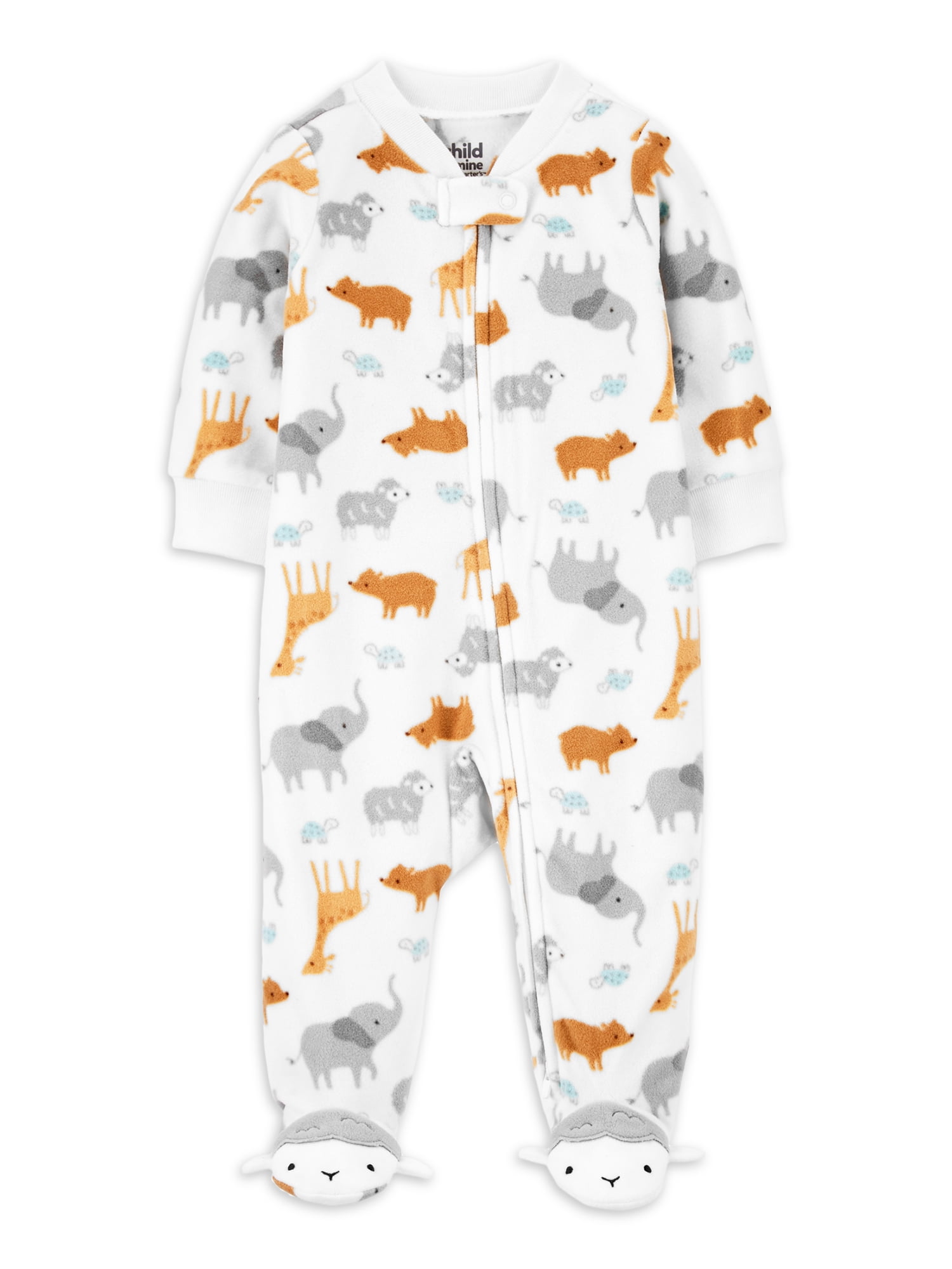 Carters Baby Boys Animal Snap-Up Fleece Sleep & Play