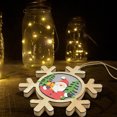 thumbnail image 5 of EUDIDV Xmas Decorative Lights Wish New Christmas Lighted Doorplate Christmas Decoration Doorplate Wooden Welcome Wooden Sign Decoration Home Door Hanging Festive Supplies, 5 of 7