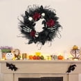 thumbnail image 4 of RKSTN halloween decroations Halloween Simulation Decorative Wreath - Realistic Web For Door Wall Party Decor, 4 of 5