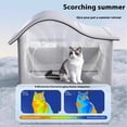 thumbnail image 2 of NEXAVKPR Foldable Summer Cooling Cats House with 9 Reusable Ice Packs Pet Cooling House, 2 of 8