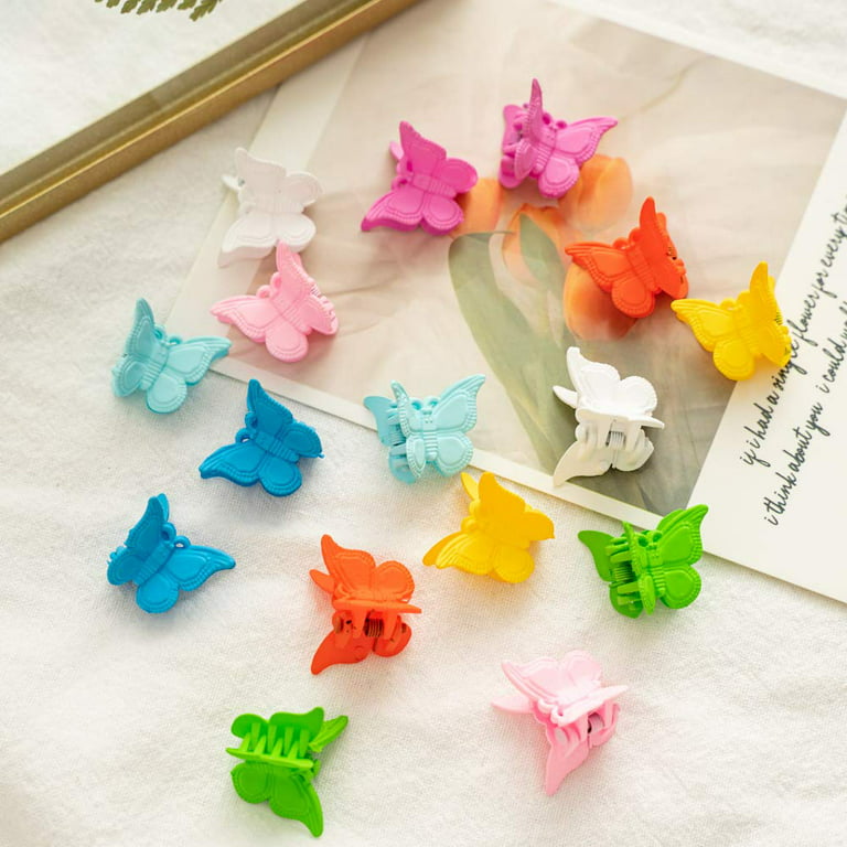  SEWACC 20pcs hollow hair clip hair accessories hair clips  small hair clips for girls 8-12 colorful hair clip hair accessories for  girls 4-6 No Cute issue card hollow out resin