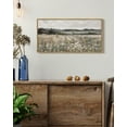 thumbnail image 6 of Drsoum Vintage Wall Art Meadow with Flowers Landscape Painting Retro Scenery Farmhouse Bedroom Living Room Decor 8x16in Natural Framed, 6 of 7