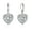 Silver A, variant on LANCHARMED 14K Gold Plated Heart Dangle Earrings Hypoallergenic Cubic Zirconia Drop Earrings for Women,