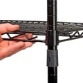 thumbnail image 5 of Nexel Medium Duty Wire Shelving Unit, Black Epoxy, 48"W x 24"D x 74"H, 5 of 6