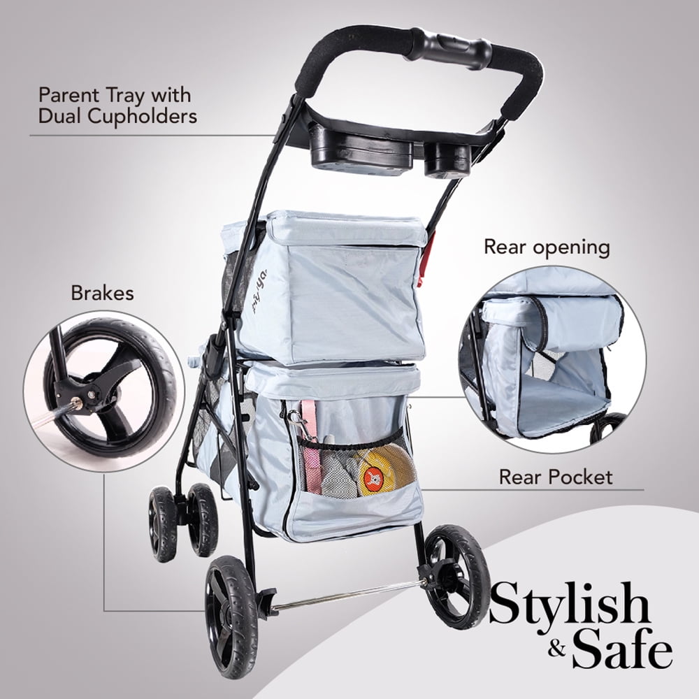 ibiyaya double dog stroller