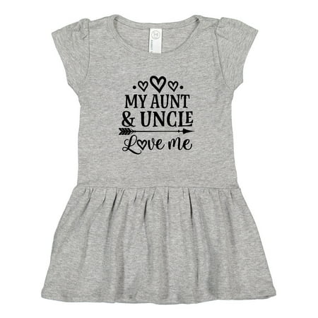 

Inktastic My Aunt and Uncle Love Me Niece Gift Gift Toddler Girl Dress