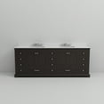 thumbnail image 5 of Dukes 84 in. W x 22 in. D Espresso Double Bath Vanity, Cultured Marble Top, and Faucet Set, 5 of 9