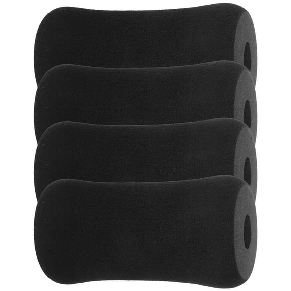 Pawsdot 4Pcs Gym Replacement Parts Black Foam Pads Roller for Leg Extension Machine Cover