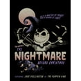 thumbnail image 2 of Men's The Nightmare Before Christmas Jack Retro Movie Poster Graphic Tee Black Large, 2 of 5