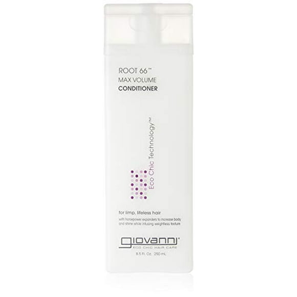 giovanni Root 66 Max Volume Conditioner - Eco Chic Hair Care Technology, 8.5 Ounce (Pack of 3)