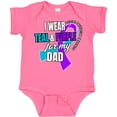 thumbnail image 3 of Inktastic Suicide Prevention I Wear Teal and Purple for My Dad Boys or Girls Baby Bodysuit, 3 of 5