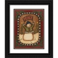 thumbnail image 1 of Lewis, Kim 15x18 Black Ornate Wood Framed with Double Matting Museum Art Print Titled - Peace Snowman, 1 of 4