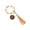 2, variant on Silicon Beads Wooden Disc Bracelet Tassel Keychain Wristlet Gift for Her Key Ring