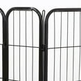 thumbnail image 6 of Alden Design 24"H Heavy Duty Black Iron Dog Playpen, 32 Panels, 6 of 8