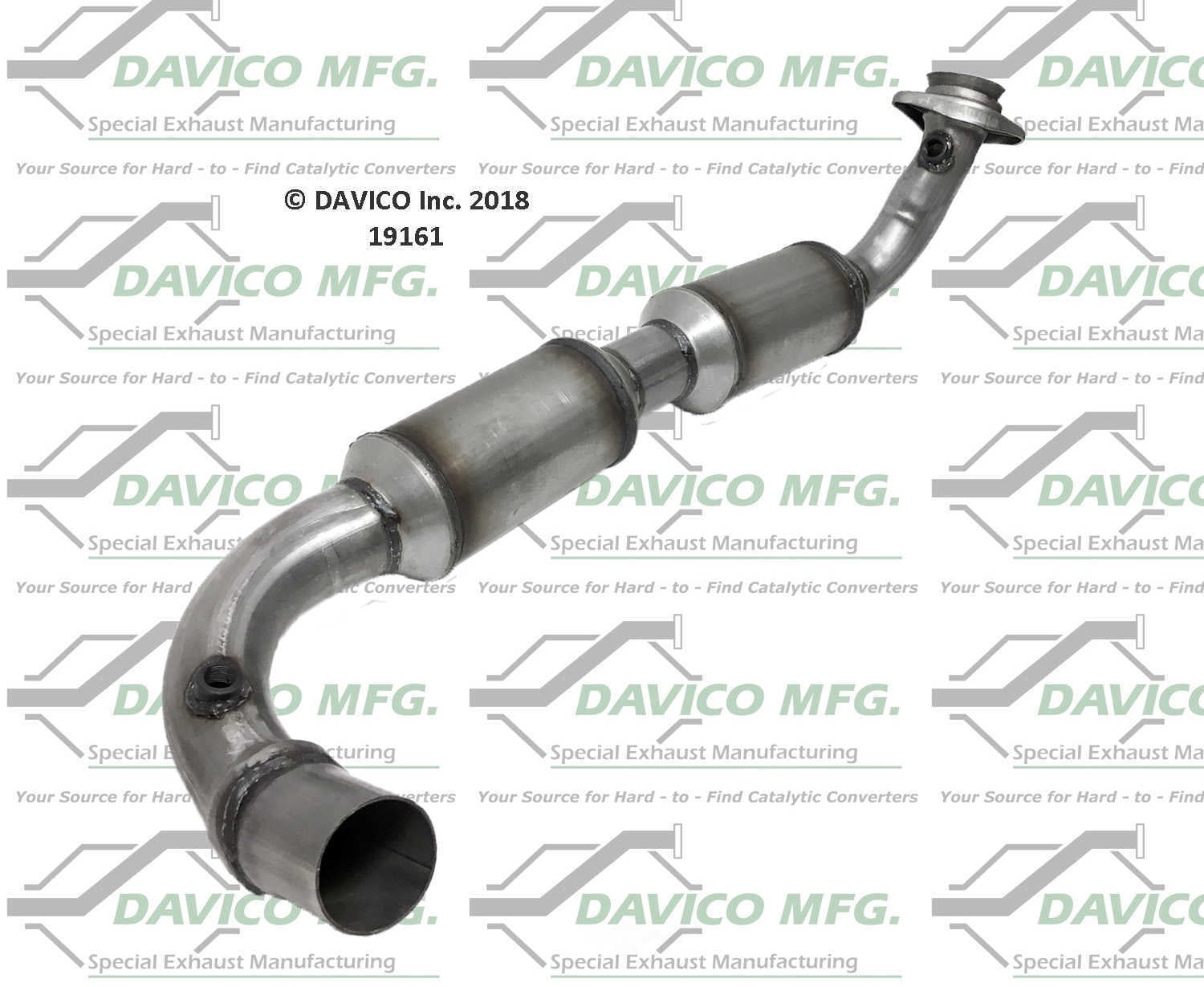 Davico Mfg Catalytic Converter P/N:19161 Fits select: 2003-2004 FORD ECONOLINE