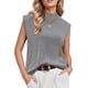 thumbnail image 1 of Chaleco tipo suéter Arach&Cloz para primavera de 2025, casual de negocios, gris, para mujer, 1 of 5