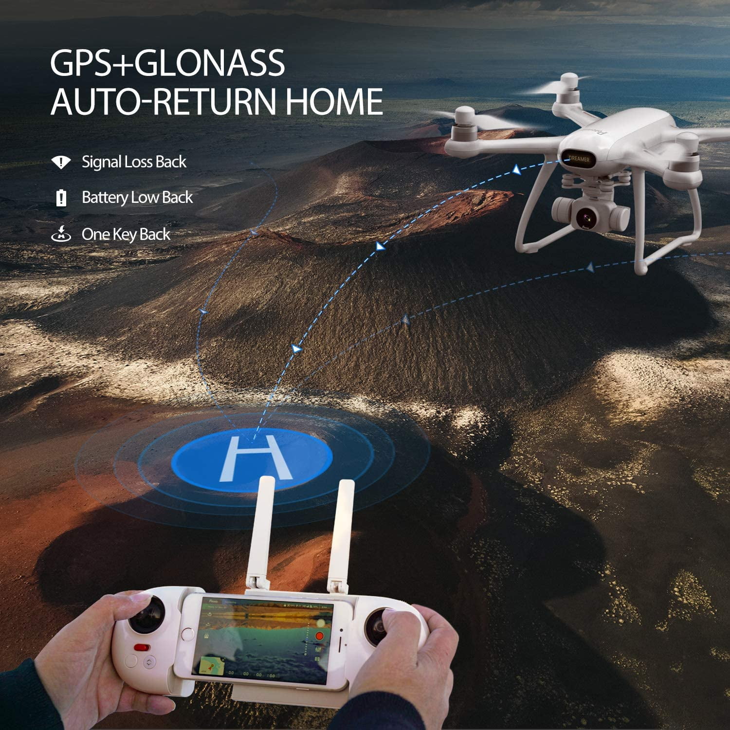 Potensic Dreamer Drone with 4K Camera for Adults, GPS