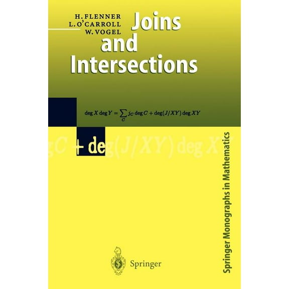 Springer Monographs in Mathematics Joins and Intersections, (Paperback)