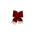 thumbnail image 2 of Christmas Velvet Bows,Wine Red Wreath Gift Bows Vintage Xmas Velvet Ribbon Bow Ornaments for Christmas Farmhouse Tree Garland DIY Craft Wrapping Decorative(Small,5.9"), 2 of 7