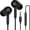 Black-3.5mm, variant on 3.5mm/Type C Headphone for PC Laptop Corded Earbuds Computer Headset with Microphone Noise Canceling in-Ear Earphones