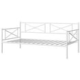 thumbnail image 1 of Costway Metal Daybed Frame Twin Size Slat Support Mattress Foundation Living Room White, 1 of 9