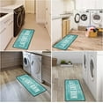 thumbnail image 4 of Laundry Room Rug Runner Non Slip Laundry Mats Mudroom Runner Farmhouse Kitchen Floor Mat Bathroom Laundry Room Decor Accessories( Teal, 20 X 47 inch ), 4 of 6