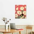 thumbnail image 3 of PIKWEEK  Framed Matisse Wall Art Abstract Flower Market Posters Pink Floral Canvas Prints Minimalist Exhibition Painting Picture Wall Decor Aesthetic for Living Room Bedroom Bathroom, 3 of 5