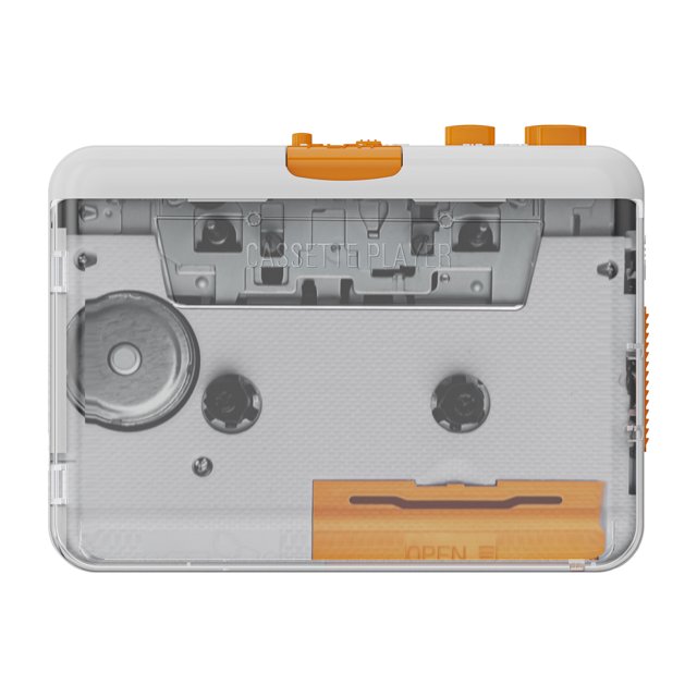 218 USB Cassette Converter with Dual Stereo, Convert Tapes to MP3 on Windows 2000/XP/Vista/7/8/10, Headphone Jack for Music Playback, Battery-Powered (2xAA Not Included) - Includes USB Cable,