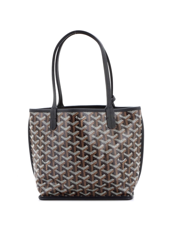 Pre-Owned Anjou Reversible Tote Coated Canvas Mini By Rebag