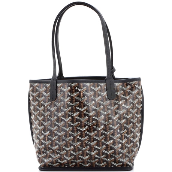 Pre-Owned Anjou Reversible Tote Coated Canvas Mini By Rebag