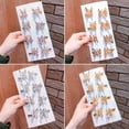 thumbnail image 4 of Osdhezcn 8x/set 3D Butterfly Hair Clip Hair Clamps Pins Gold Metal Moving Butterfly Hair Barrettes Styling Claw Clip for Women, 4 of 19