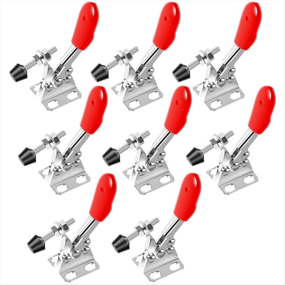 8Pcs Toggle Clamp, Adjustable Quick Release Latch Hold Down 60 Lbs Stainless Steel Hor pwm25