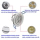 thumbnail image 4 of Toystoory Foco empotrable de luz de techo LED regulable de 3 * 3W Blanco frío 100-140V Iluminación y accesorios Frío Toystoory HA025577-01, 4 of 6