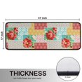 thumbnail image 5 of Kitchen Rugs Sets Of 2,Pioneer Flower Floral Print Pattern Anti Fatigue Kitchen Mat Rugs Non Slip Washable,Decorative Kitchen Floor Mats for Kitchen,Sink,Laundry,17"x47"+17"x47", 5 of 5