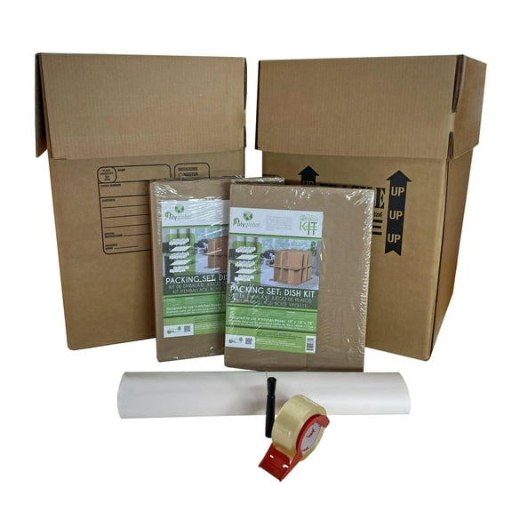 Kitchen Packing Boxes & Supplies Kit #2 - 2 Kitchen Boxes & Partitions