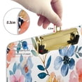 thumbnail image 3 of Watercolor Flowers and Leaves Acrylic Clipboards A4 Standard Letter Size Clipboard 12.5" X 9" Clip Board for Students Teacher Office, 3 of 7